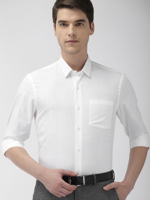 

Arrow New York Men White Slim Fit Solid Formal Shirt