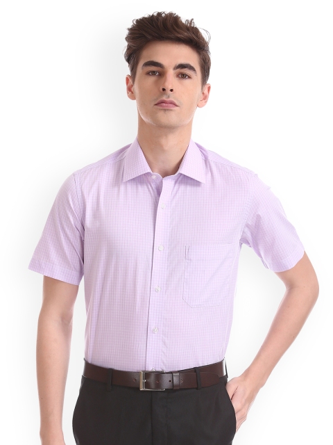 

Arrow Men Purple Regular Fit Solid Formal Shirt