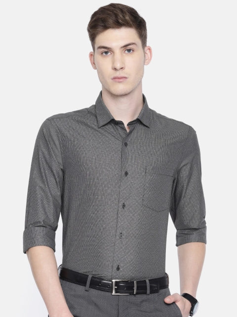 

Arrow New York Men Grey Slim Fit Self Design Formal Shirt