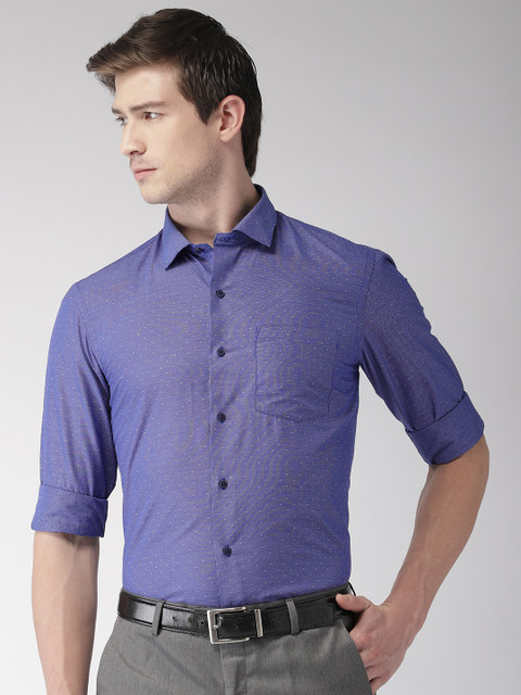 

Arrow New York Men Blue & White Slim Fit Checked Formal Shirt