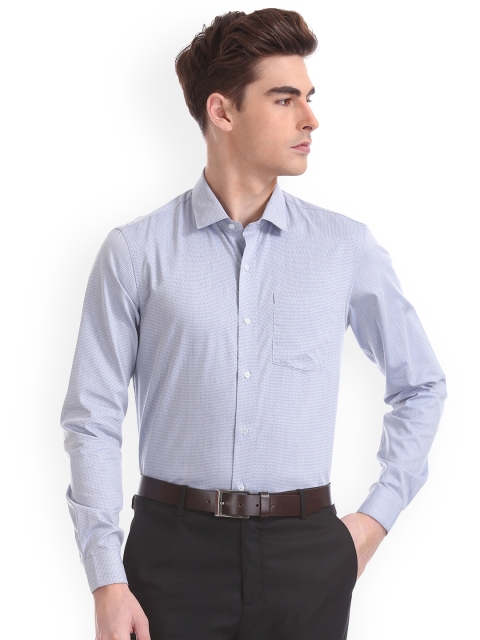 

Arrow New York Men Blue Slim Fit Solid Casual Shirt