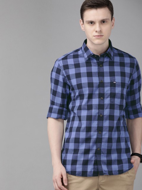 

Arrow Sport Men Blue Slim Fit Checked Casual Shirt