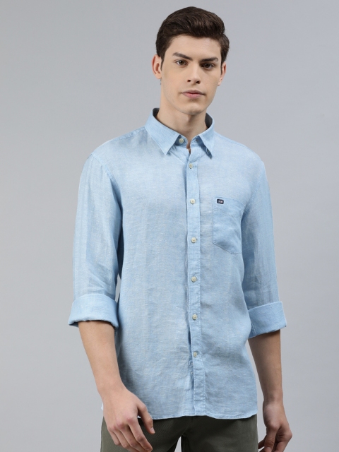 

Arrow Sport Men Blue Slim Fit Solid Casual Linen Shirt