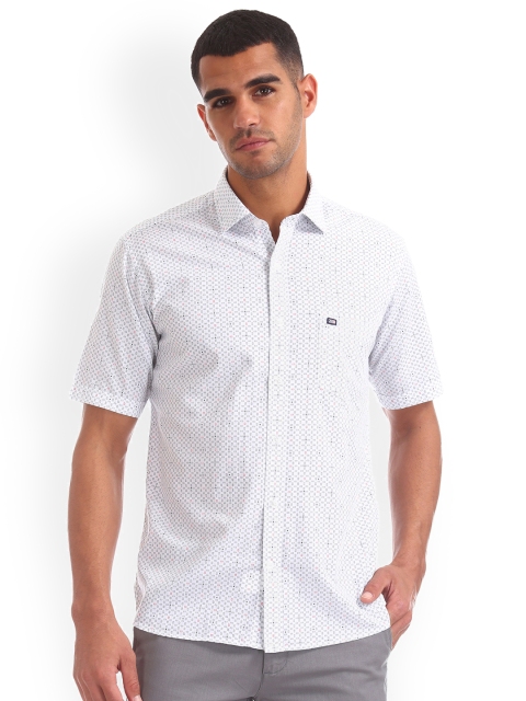 

Arrow Sport Men White Regular Fit Printed Casual Shirt