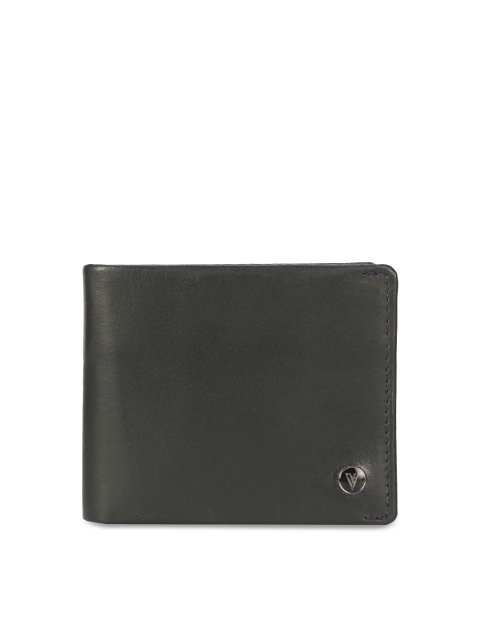 

Van Heusen Men Black Solid Two Fold Wallet