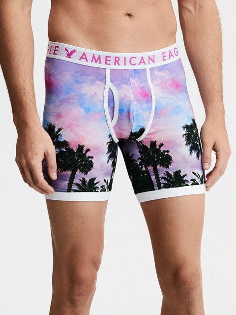 

AMERICAN EAGLE OUTFITTERS Men Purple Printed Boxers 7782-900-8350791