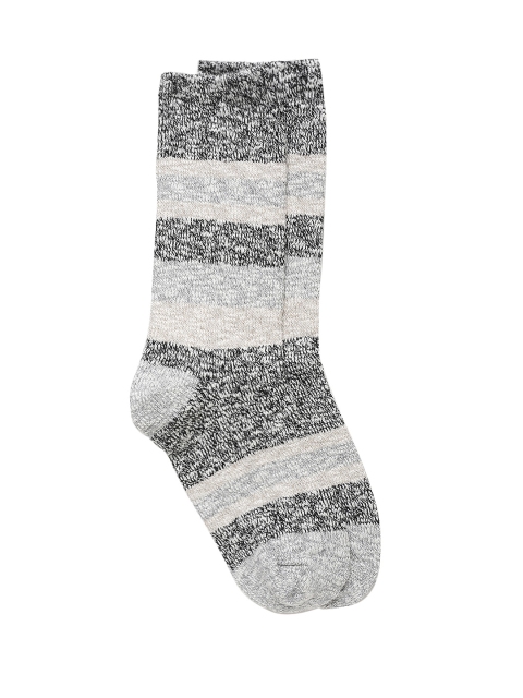 

AMERICAN EAGLE OUTFITTERS Women White & Black Above Ankle-Length Socks
