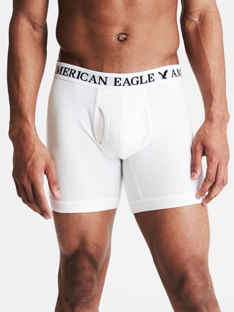 

AMERICAN EAGLE OUTFITTERS Men White Solid Briefs 1643