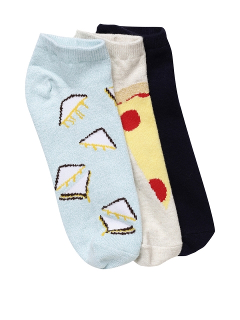 

AMERICAN EAGLE OUTFITTERS Women Pack of 3 Printed Socks, Blue