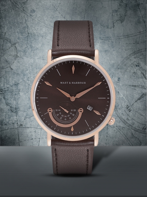 

Mast & Harbour Unisex Brown Analogue Watch MFB-PN-LB-80432