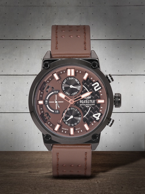 

Roadster Men Brown & Black Analogue Watch MFB-PN-NF9068L