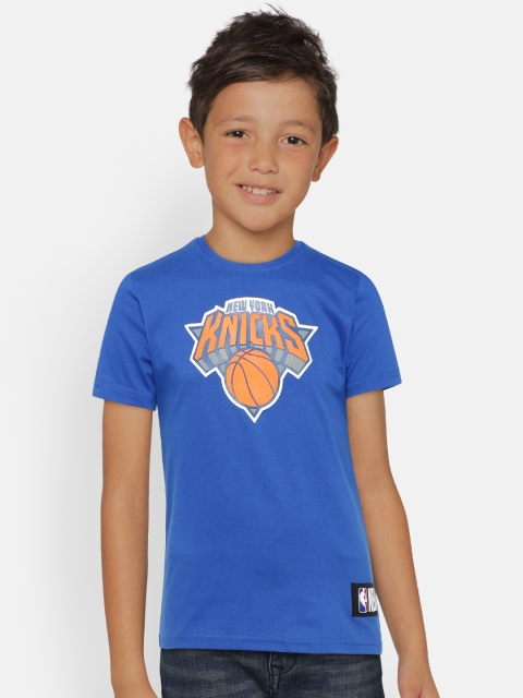 

NBA Boys Blue Printed Round Neck T-shirt