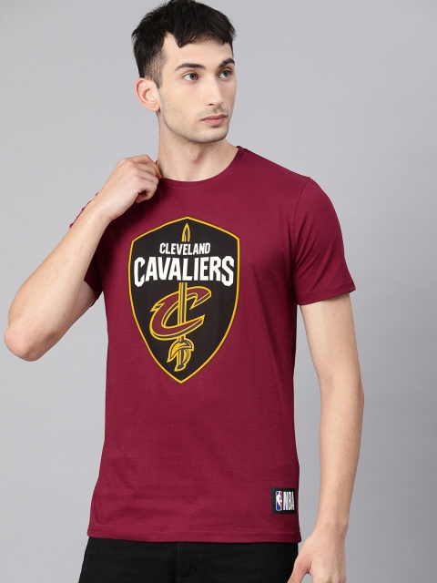

NBA Men Maroon Cleveland Cavaliers Printed Round Neck T-shirt
