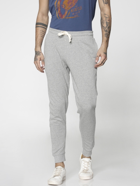 

Jack & Jones Men Grey Melange Track Pants