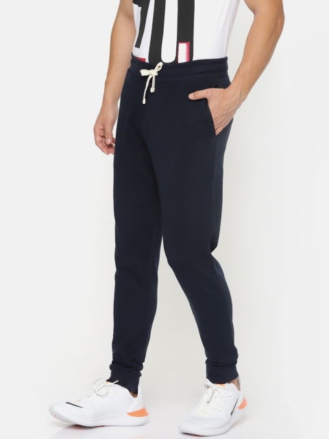 

Jack & Jones Men Navy Blue Solid Slim Fit Joggers
