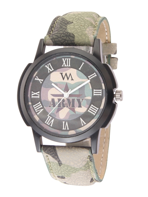 

WM Men Green Analogue Watch