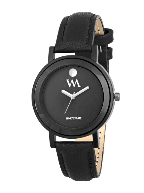 

WM Women Black Analogue Watch WMAL-330-Frp