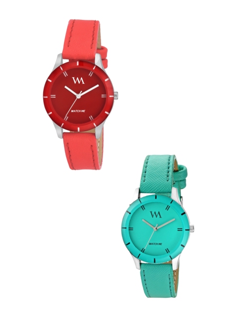

WM Women Red & Green Analogue Watch wmal-211-225aeonssrp