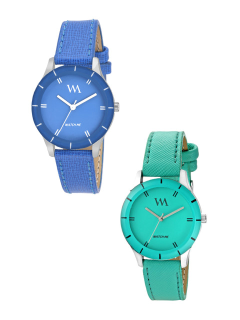 

WM Women Pack Of 2 Analogue Watches wmal-213-225aeonssrp, Blue