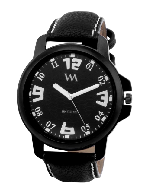 

WM Men Black Analogue Watch WMAL-008-Brp