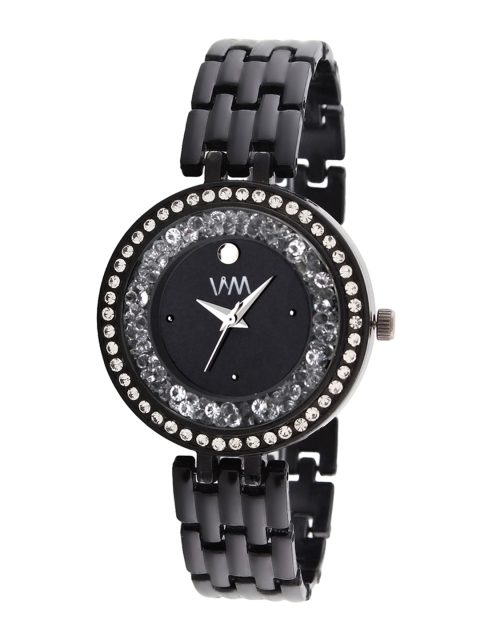 

WM Women Black Analogue Watch WMAL-352rp