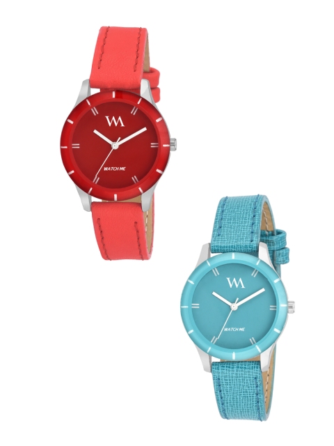 

WM Women Set Of 2 Analogue Watches wmal-211-212aeonssrp, Red