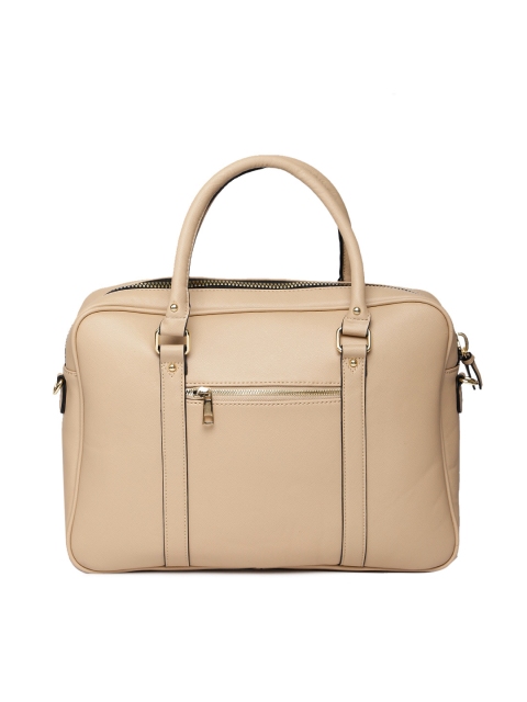 

Allen Solly Women Beige Solid Laptop Bag