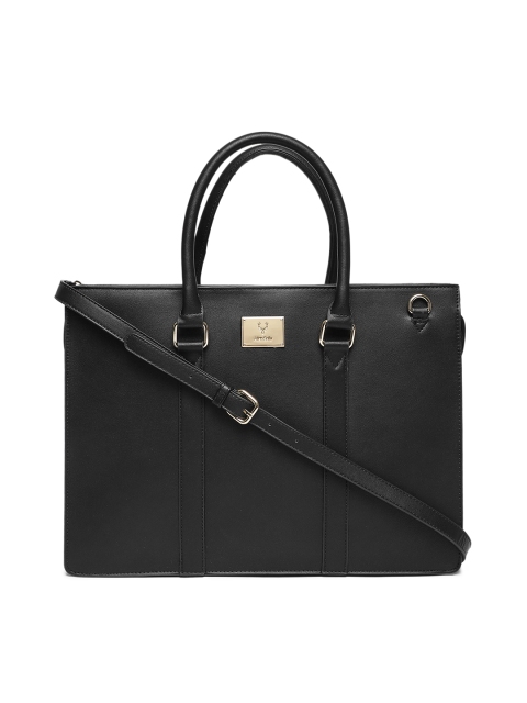 

Allen Solly Black Solid Handheld Bag
