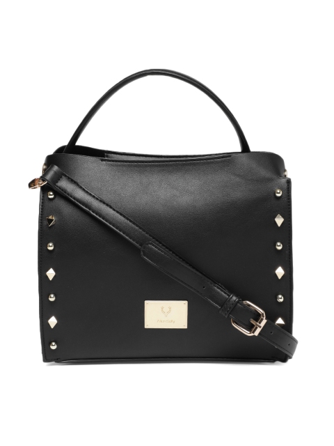 

Allen Solly Black Embellished Handheld Bag
