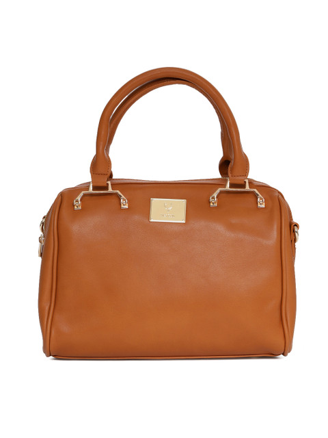 

Allen Solly Brown Solid Handheld Bag