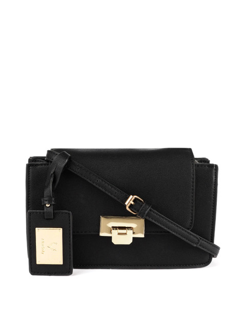 

Allen Solly Black Solid Sling Bag
