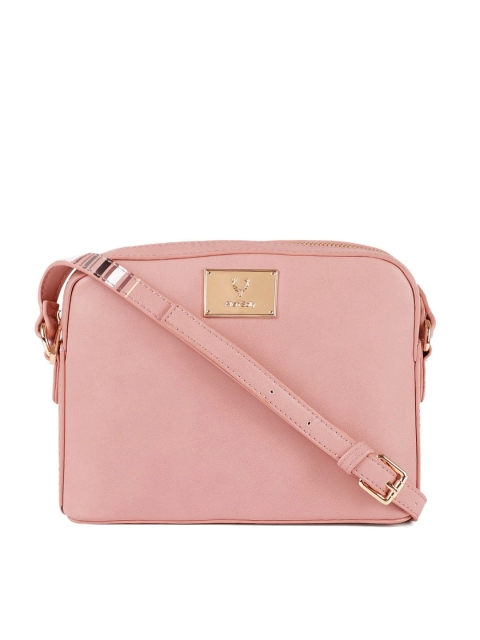 

Allen Solly Pink Solid Sling Bag