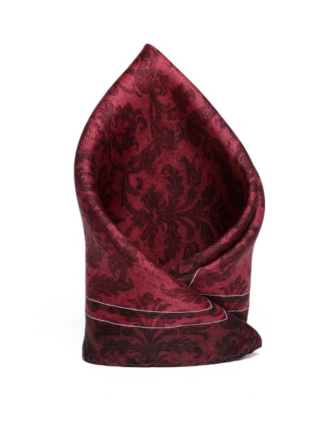 

Louis Philippe Men Maroon Printed Pocket Square