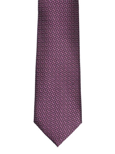 

Louis Philippe Purple Printed Broad Tie