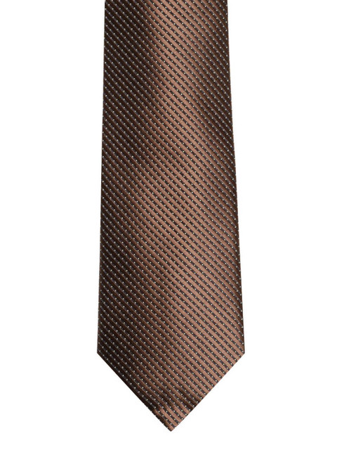 

Louis Philippe Brown Printed Broad Tie