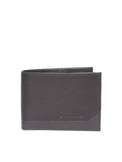 

Louis Philippe Men Coffee Brown Solid Leather Two Fold Wallet