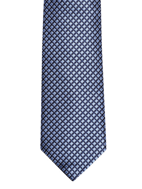 

Louis Philippe Blue Printed Skinny Tie