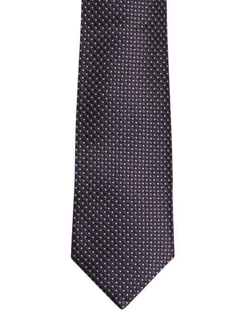 

Louis Philippe Purple Printed Broad Tie