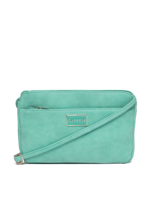 

Caprese Blue Solid Sling Bag