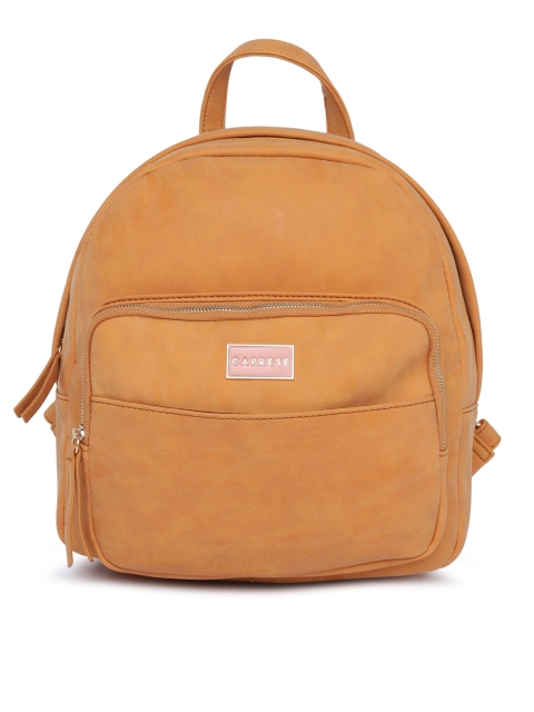 

Caprese Women Yellow Solid Backpack