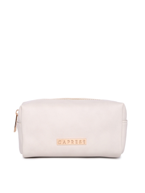 

Caprese Beige Solid Makeup Pouch