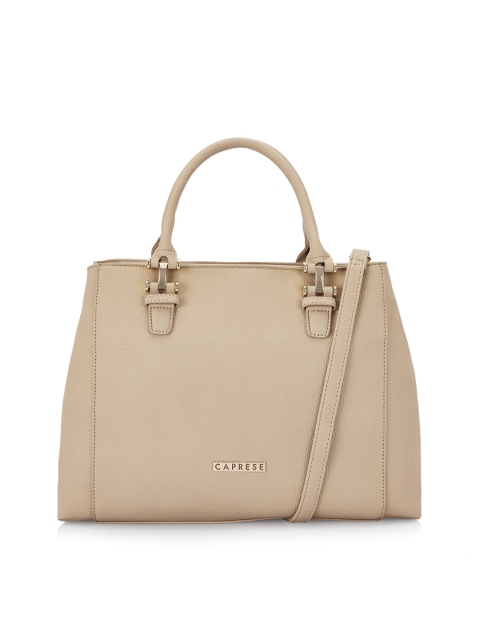 

Caprese Beige Solid Handheld Bag