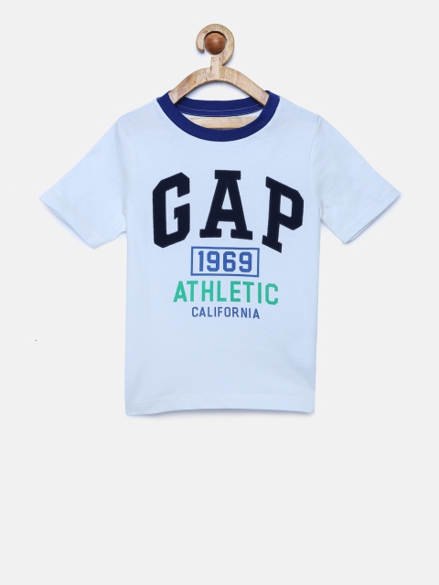 

GAP Boys' Graphic Printed Short Sleeve T-Shirt, Blue