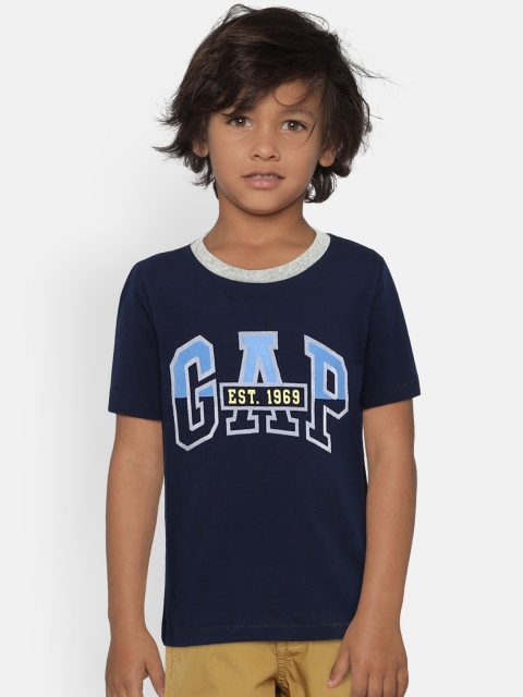 

GAP Boys' Navy Blue Graphic Short Sleeve T-Shirt