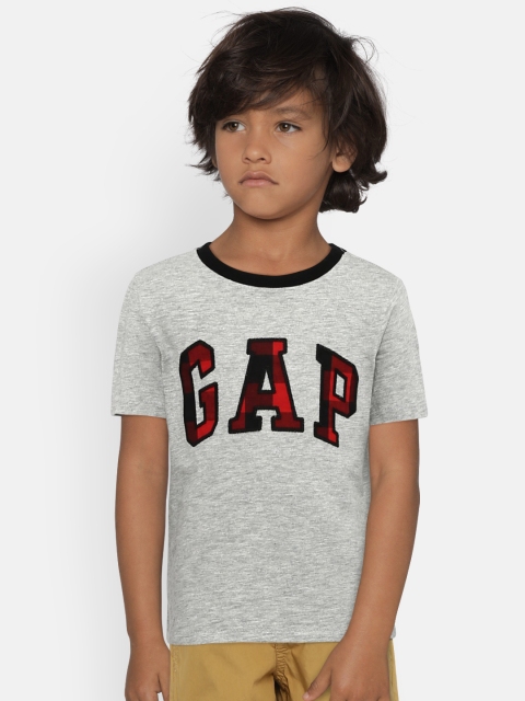

GAP Boys' Grey Graphic Short Sleeve T-Shirt