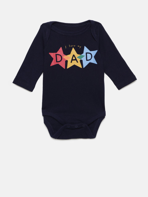 

GAP Baby Boys' Graphic Long Sleeve Rompers, Navy blue