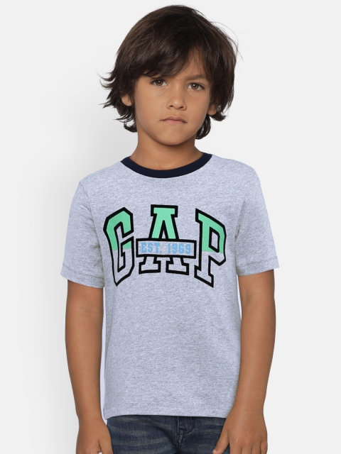 

GAP Boys' Grey Graphic Printed Short Sleeve T-Shirt