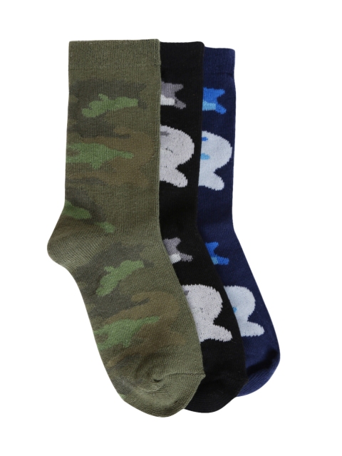 

GAP Boys' Pack Of 3 Camo Crew Socks, Multi