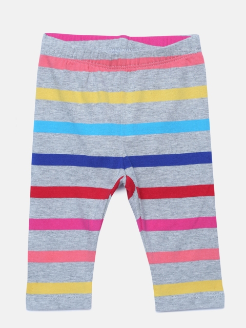 

GAP Baby Girls' Grey Crazy Stripe Leggings