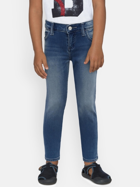 

GAP Boys' Superdenim Cozy Slim Jeans with Defendo, Blue